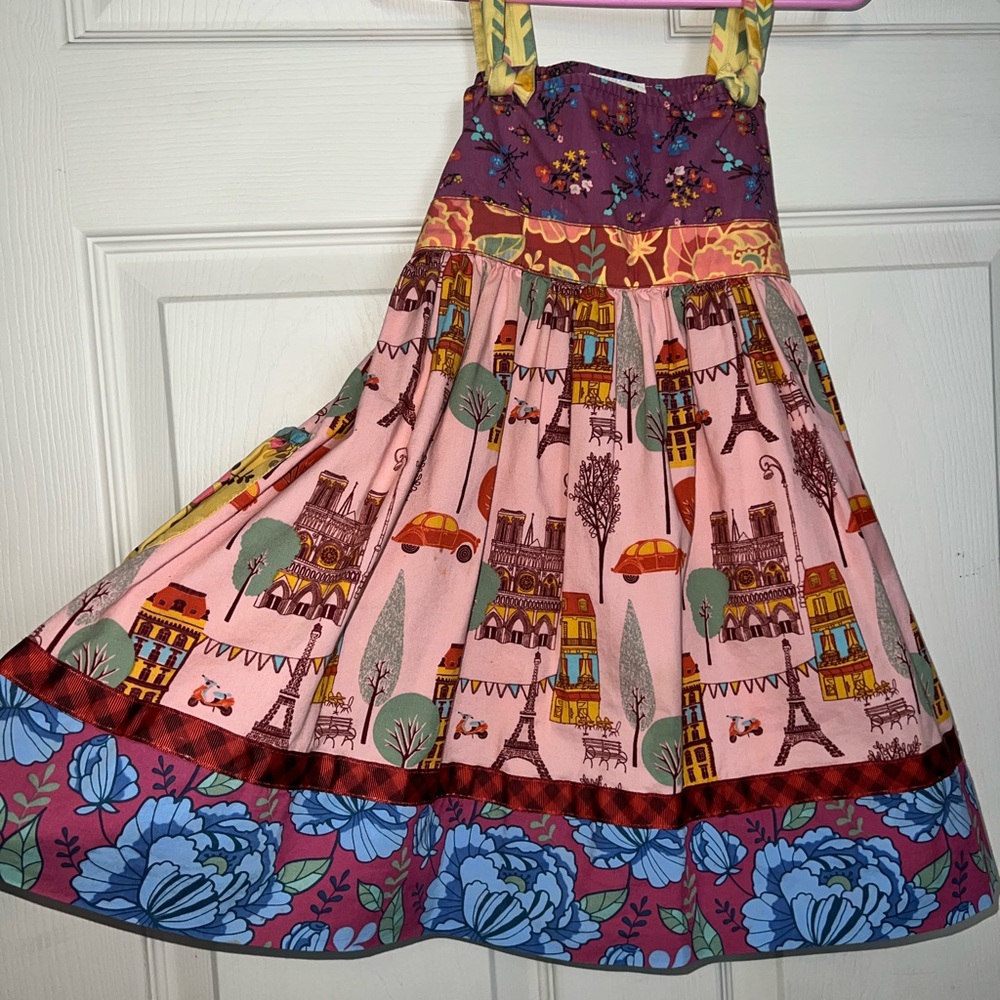 Matilda Jane Multicolor Paris-Themed Kids Dress